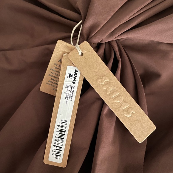 NWT Skims Swim Cover Up Sarong Skirt Cocoa Size S - Picture 8 of 11